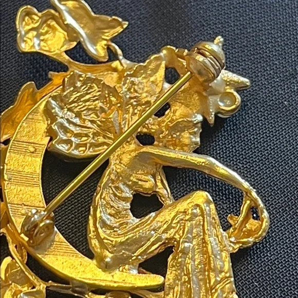 Vintage Kirkland’s Foley Gold-tone Brooch - Picture 7 of 7